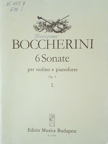 6 Sonate per violino e pianoforte